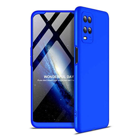Oppo A54 4G Kılıf 3 Parça Slim Sert Silikon Kapak AYS