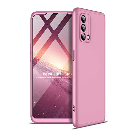 Oppo A74 4G Kılıf 3 Parça Slim Sert Silikon Kapak AYS