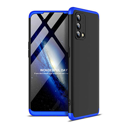 Oppo A74 4G Kılıf 3 Parça Slim Sert Silikon Kapak AYS
