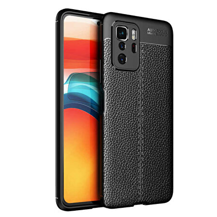 Xiaomi Poco X3 GT Kılıf Deri Görünümlü Slim Silikon 
