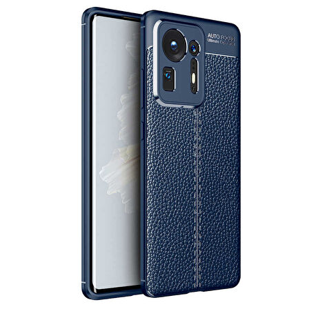 Xiaomi Mi Mix 4 Kılıf Deri Görünümlü Slim Silikon 