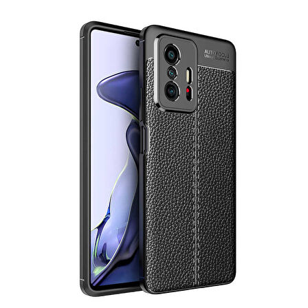 Xiaomi Mi 11T Pro 5G Kılıf Deri Görünümlü Slim Silikon 