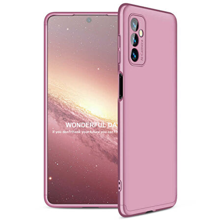 Samsung Galaxy M52 Kılıf 3 Parça Slim Sert Silikon Kapak AYS