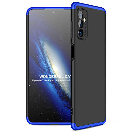 Samsung Galaxy M52 Kılıf 3 Parça Slim Sert Silikon Kapak AYS