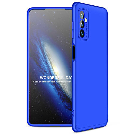 Samsung Galaxy M52 Kılıf 3 Parça Slim Sert Silikon Kapak AYS