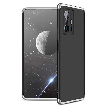 Xiaomi Mi 11T Pro 5G Kılıf 3 Parça Slim Sert Silikon Kapak AYS