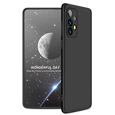 Samsung Galaxy A73 Kılıf 3 Parça Slim Sert Silikon Kapak AYS