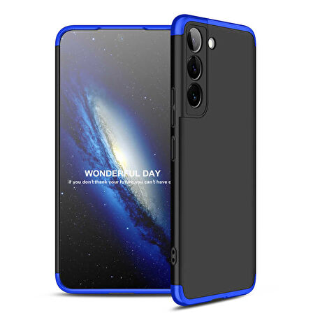 Samsung Galaxy S22 Kılıf 3 Parça Slim Sert Silikon Kapak AYS
