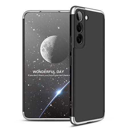Samsung Galaxy S22 Kılıf 3 Parça Slim Sert Silikon Kapak AYS