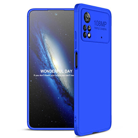 Xiaomi Poco X4 Pro 5G Kılıf 3 Parça Slim Sert Silikon Kapak AYS