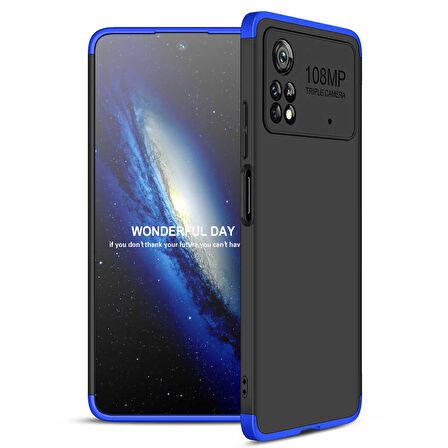 Xiaomi Poco X4 Pro 5G Kılıf 3 Parça Slim Sert Silikon Kapak AYS