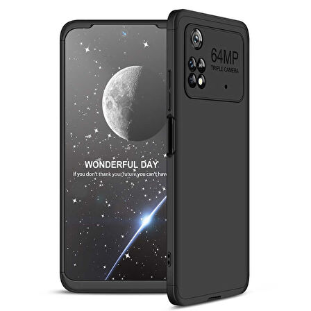 Xiaomi Poco M4 Pro 4G Kılıf 3 Parça Slim Sert Silikon Kapak AYS