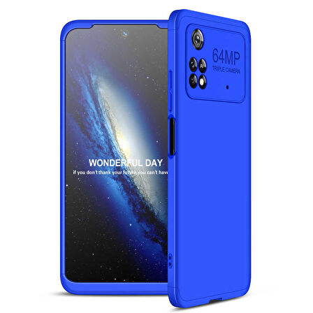 Xiaomi Poco M4 Pro 4G Kılıf 3 Parça Slim Sert Silikon Kapak AYS