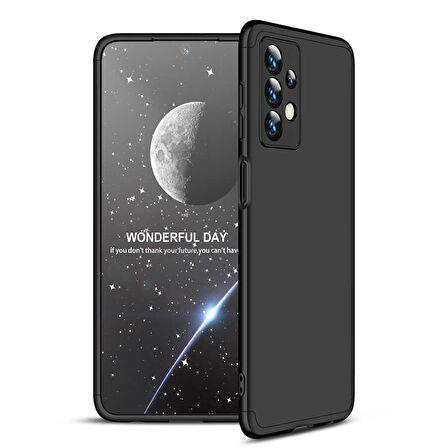 Samsung Galaxy A13 4G Kılıf 3 Parça Slim Sert Silikon Kapak AYS