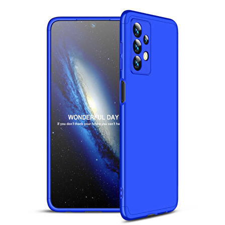Samsung Galaxy A13 4G Kılıf 3 Parça Slim Sert Silikon Kapak AYS