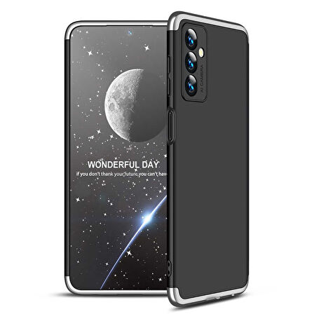 Samsung Galaxy M23 Kılıf 3 Parça Slim Sert Silikon Kapak AYS