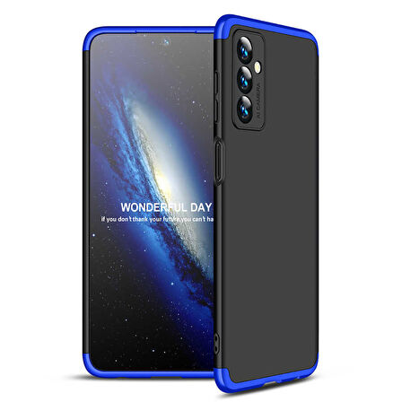 Samsung Galaxy M23 Kılıf 3 Parça Slim Sert Silikon Kapak AYS