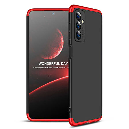 Samsung Galaxy M23 Kılıf 3 Parça Slim Sert Silikon Kapak AYS