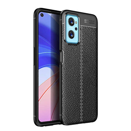 Oppo A36 Kılıf Deri Görünümlü Slim Silikon 