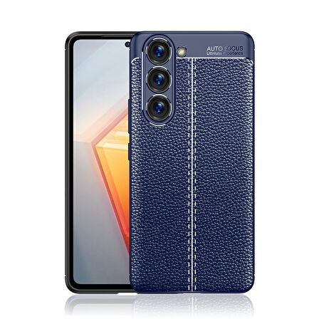 Samsung Galaxy S23 Plus Kılıf Deri Görünümlü Slim Silikon 