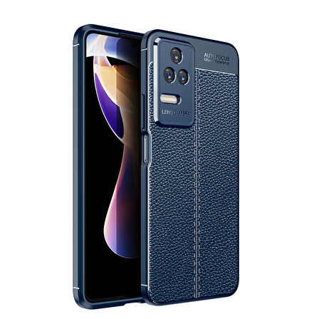 Xiaomi Poco F4 Kılıf Deri Görünümlü Slim Silikon 