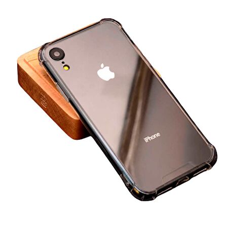 Apple iPhone XR 6.1 Anti Şok Darbe Emici Şeffaf Silikon Kılıf
