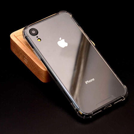 Apple iPhone XR 6.1 Anti Şok Darbe Emici Şeffaf Silikon Kılıf