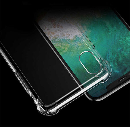 Apple iPhone XS Max 6.5 Anti Şok Darbe Emici Şeffaf Silikon Kılıf