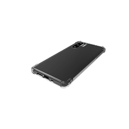 Huawei P30 Pro Anti Şok Darbe Emici Şeffaf Silikon Kılıf