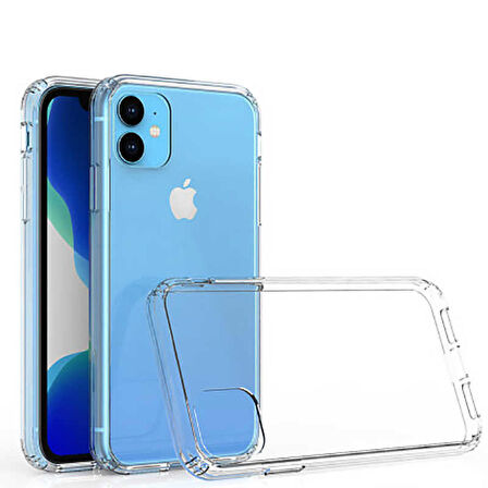 Apple iPhone 11 Anti Şok Darbe Emici Şeffaf Silikon Kılıf