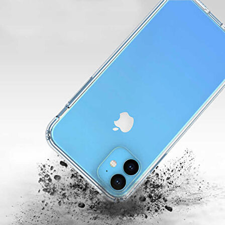 Apple iPhone 11 Anti Şok Darbe Emici Şeffaf Silikon Kılıf
