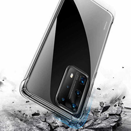 Huawei P40 Pro Anti Şok Darbe Emici Şeffaf Silikon Kılıf