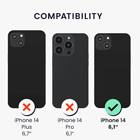 Apple iPhone 14 Kılıf 360 Şeffaf Ön Arka Korumalı Şeffaf Silikon