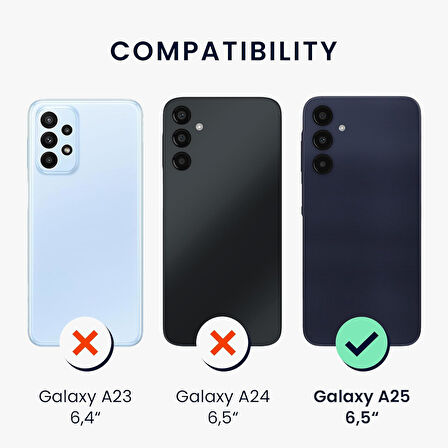 Samsung Galaxy A25 Kılıf 360 Şeffaf Ön Arka Korumalı Şeffaf Silikon