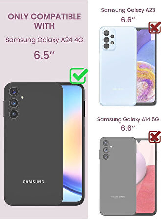 Samsung Galaxy A24 Kılıf 360 Şeffaf Ön Arka Korumalı Şeffaf Silikon