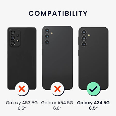 Samsung Galaxy A34 Kılıf 360 Şeffaf Ön Arka Korumalı Şeffaf Silikon