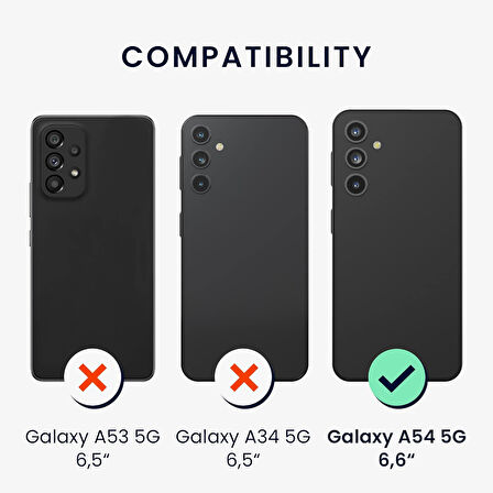 Samsung Galaxy A54 Kılıf 360 Şeffaf Ön Arka Korumalı Şeffaf Silikon