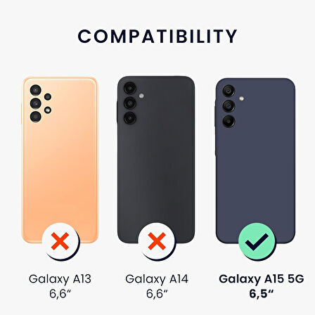 Samsung Galaxy A15 Kılıf 360 Şeffaf Ön Arka Korumalı Şeffaf Silikon