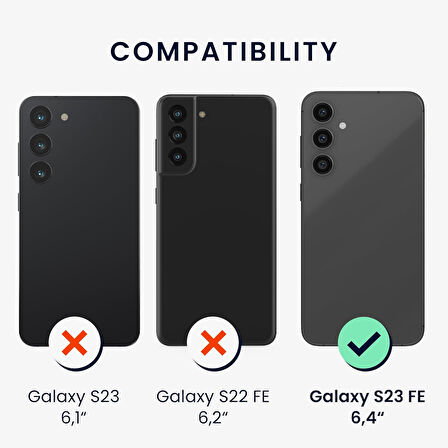 Samsung Galaxy S23 FE Kılıf 360 Şeffaf Ön Arka Korumalı Şeffaf Silikon