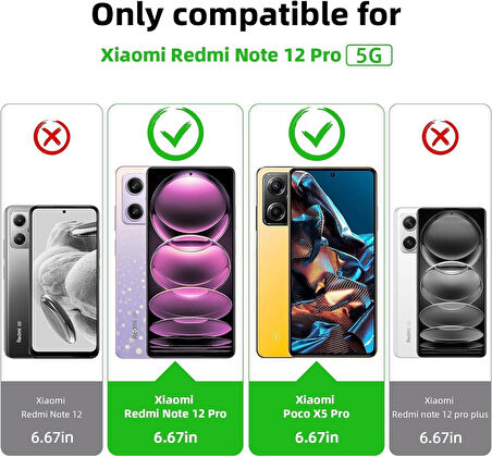 Xiaomi Redmi Note 12 PRO 5G Kılıf 360 Şeffaf Ön Arka Korumalı Şeffaf Silikon