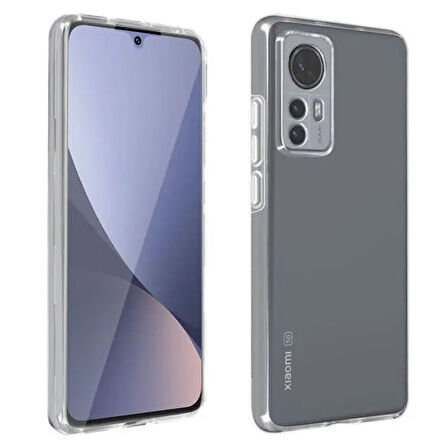 Xiaomi Mi 12 Kılıf 360 Şeffaf Ön Arka Korumalı Şeffaf Silikon