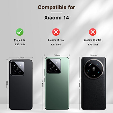 Xiaomi 14 Kılıf 360 Şeffaf Ön Arka Korumalı Şeffaf Silikon