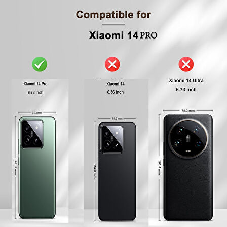 Xiaomi 14 PRO Kılıf 360 Şeffaf Ön Arka Korumalı Şeffaf Silikon