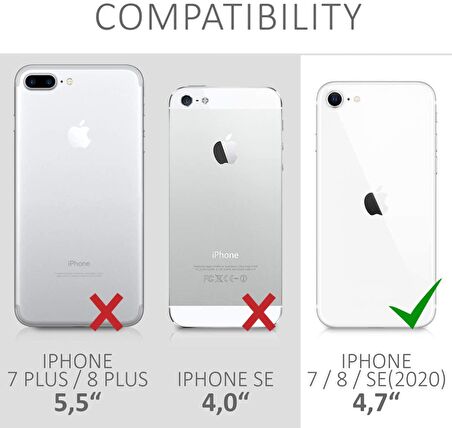 Apple iPhone 7 Kılıf Düz (Simsiz) Sulu ios ikon Silikon