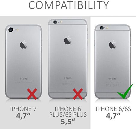 Apple iPhone 6 / 6S Kılıf Düz (Simsiz) Sulu ios ikon Silikon