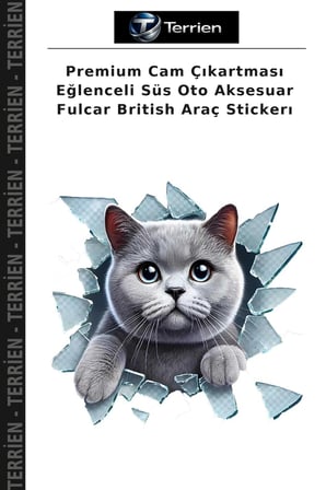 Premium Cam Çıkartması Eğlenceli Süs Oto Aksesuar Fulcar British Araç Stickerı