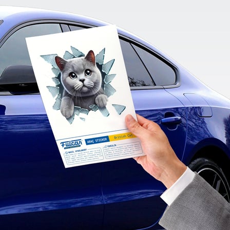 Premium Cam Çıkartması Eğlenceli Süs Oto Aksesuar Fulcar British Araç Stickerı