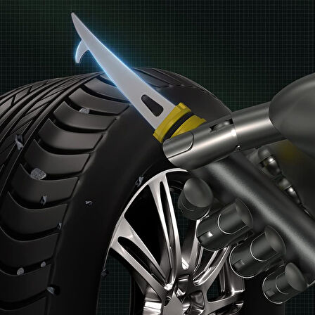 Çok Fonksiyonlu Klima Temizleme Fırçası Lastik Taş Sökücü Kanca ve Acil Durum Cam Kırıcı Çekiç