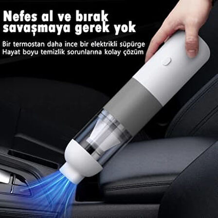 Araç İçi Süpürgesi Yedek Uçlu  İki Kademeli 120w
