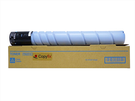 Konica Minolta TN-221C Mavi Toner Muadil, Bizhub C227, C287